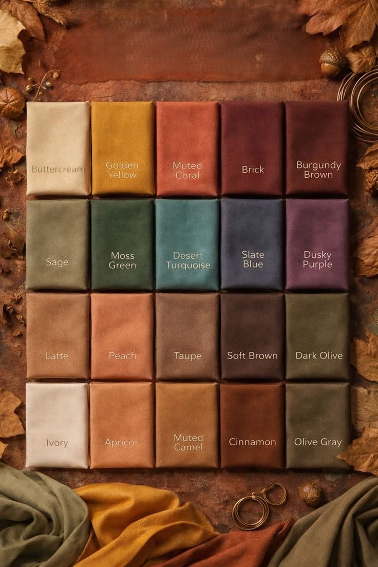 Autumn color palette